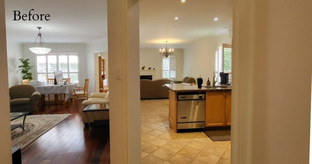 An Open-Concept Main Floor for a Family&rsquo;s Next Phase Before Picture