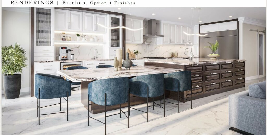 An Open-Concept Main Floor for a Family&rsquo;s Next Phase Rendering Kitchen Option Finishes
